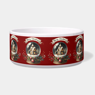Cosy Christmas Snow Globe Cottage Scene