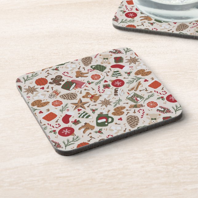 Cosy Christmas & Spice Coaster (Left Side)