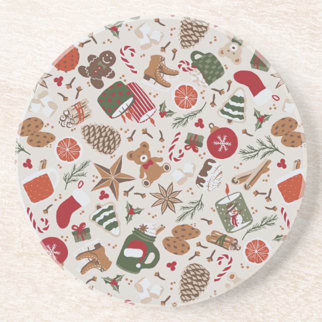 Cosy Christmas & Spice Coaster (Front)