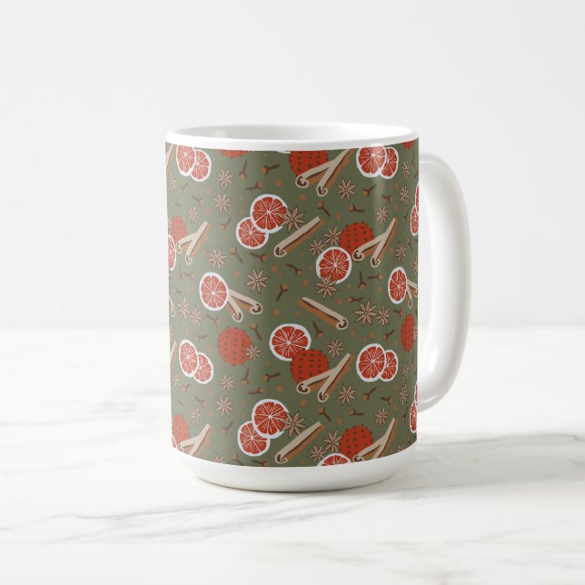 Cosy Christmas & Spice Holiday potpourri Coffee Mug (Front Right)