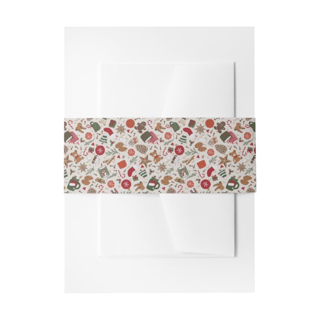 Cosy Christmas & Spice  Invitation Belly Band (Front Example)