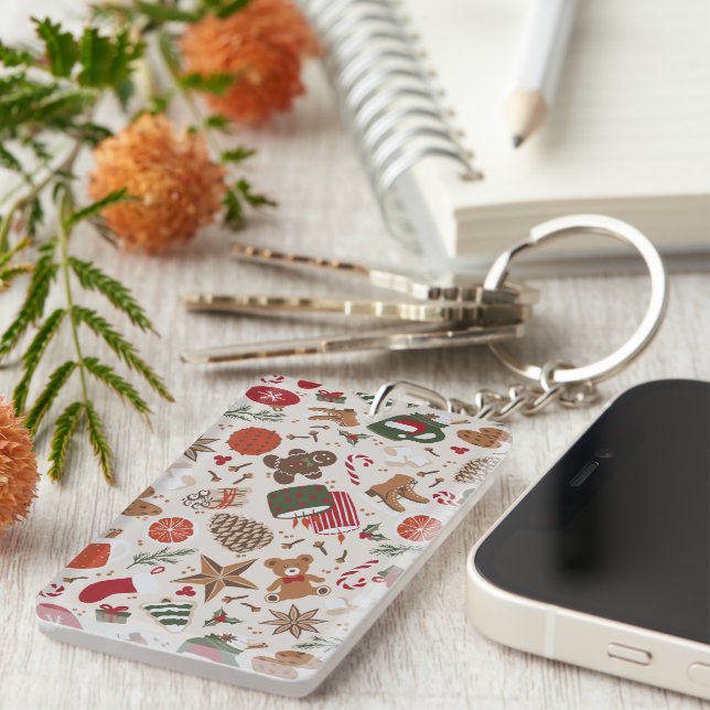 Cosy Christmas & Spice Key Ring (Front Right)