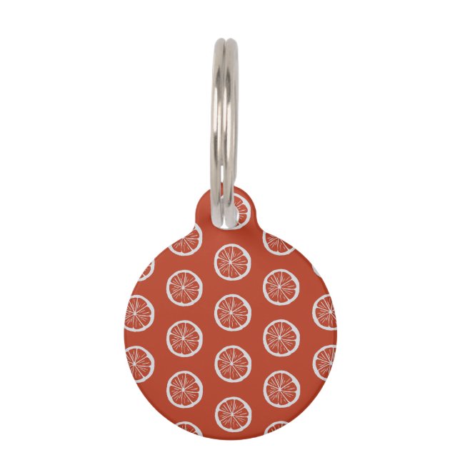 Cosy Christmas & Spice Oranges Pet Tag (Front)