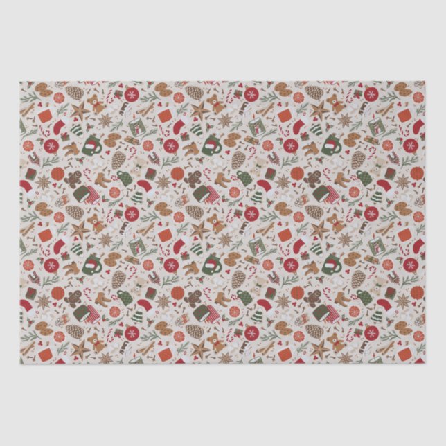 Cosy Christmas & Spice Tissue Paper (Front)