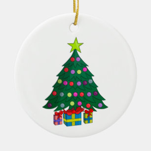 Cosy Christmas Tree Ceramic Ornament