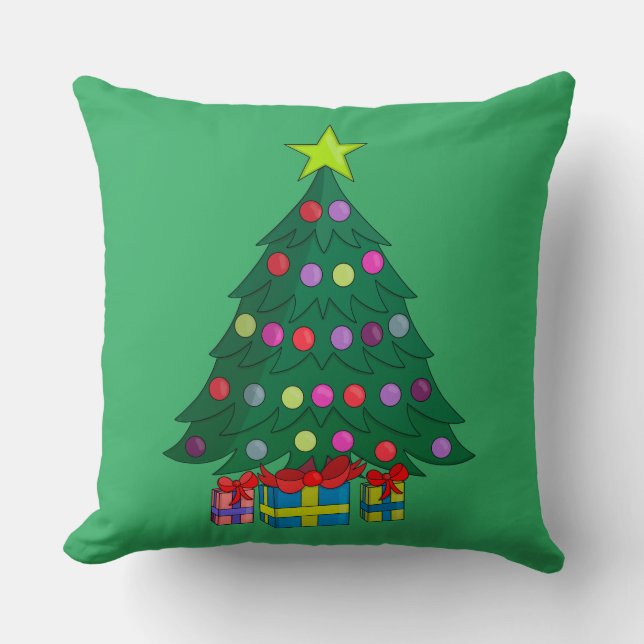 Cosy Christmas Tree Cushion (Front)