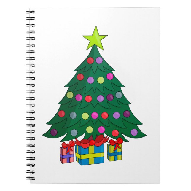 Cosy Christmas Tree Notebook (Front)