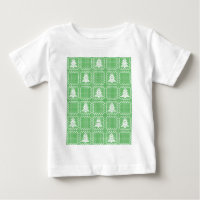 Cosy Christmas tree ugly sweater chequered pattern