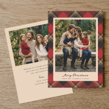 Cosy Classic Red Plaid Christmas 2 Photo