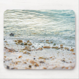 Cosy Coastal Aesthetic Soft Sea Ripple Mouse Pad