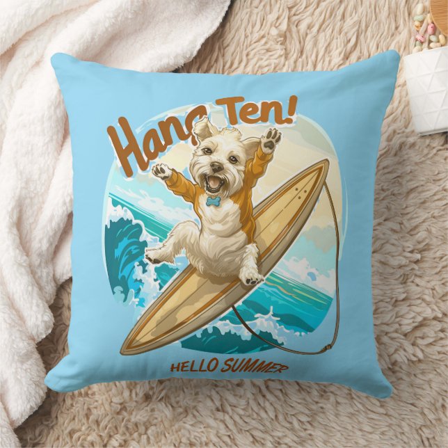 Cosy Coastal Pup Cushion (Blanket)