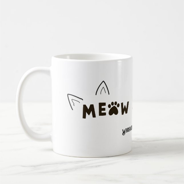 Cosy Coffee & Cat Cuddles Mug (Left)