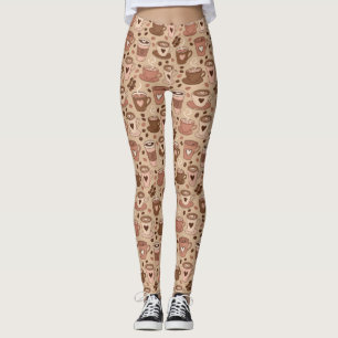 Cosy Coffee Cup Pattern (1) Leggings