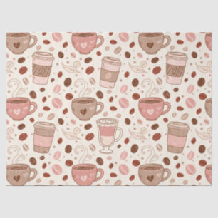 Cosy Coffee Cup Pattern (3) Tissue Paper