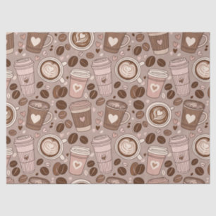 Cosy Coffee Cup Pattern (6) Tissue Paper