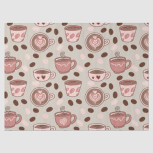 Cosy Coffee Cup Pattern (9) Tissue Paper