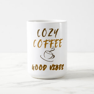 Cosy Coffee Good Vibes Cute Ceramic Coffee Mug