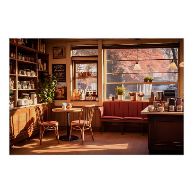 Cosy Coffee Shop Poster (Front)