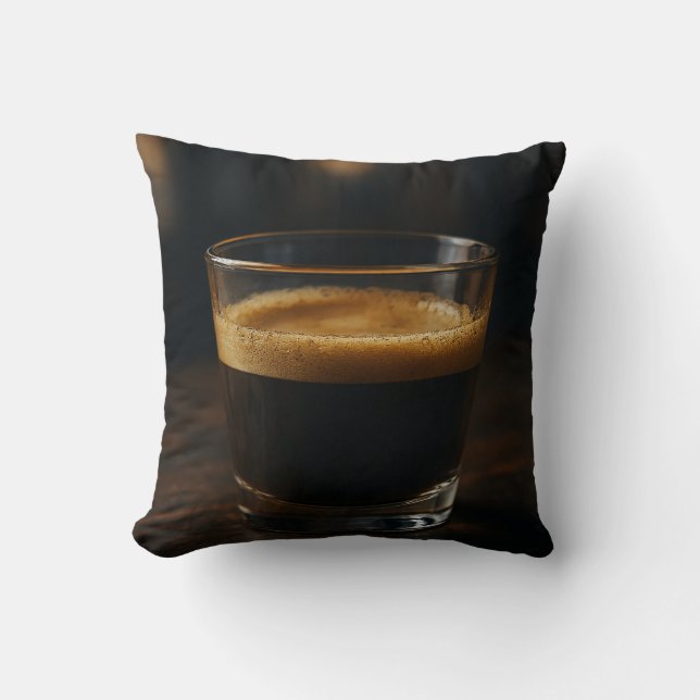 Cosy Coffee Vibes – Minimalist Pillow Design (Front)