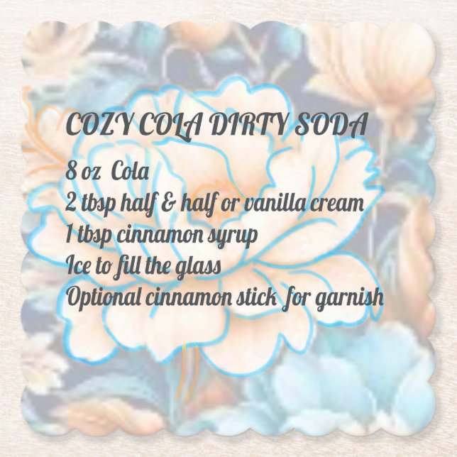 Cosy Cola Dirty Soda Coaster  (Front)