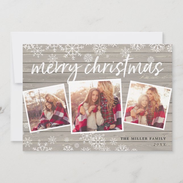 Cosy Collage | Holiday Photo Card (Front)