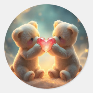Cosy Companions – Adorable Animal Friends Classic Round Sticker