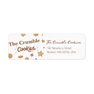 Cosy Cookie Delights Return Address Label