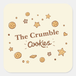 Cosy Cookie Delights Square Sticker