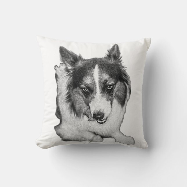 Cosy Corgi Glance Cushion (Front)