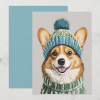 Cosy Corgi in Winter Gear