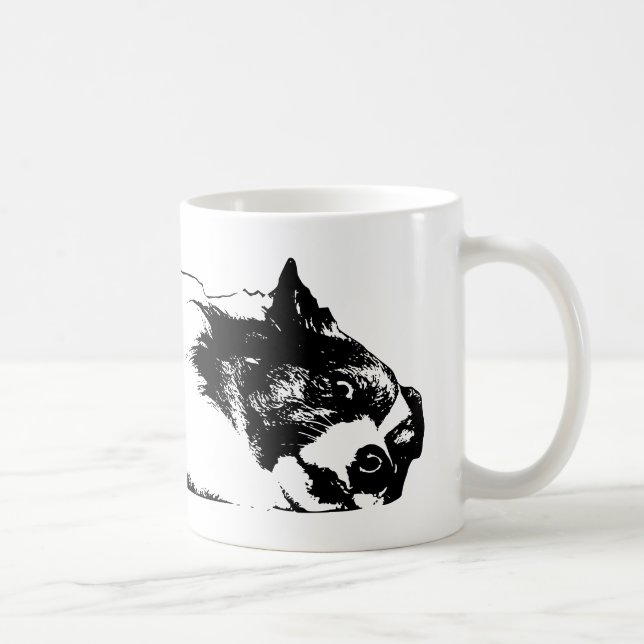 Cosy Corgi Side-Eye, Hearthside Calm Coffee Mug (Right)