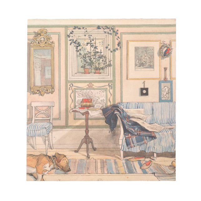 Cosy Corner By Carl Larsson Notepad (Front)