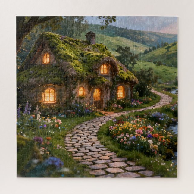 Cosy Cottage Path Jigsaw Puzzle (Vertical)