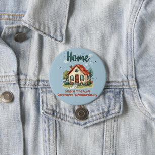 Cosy Cottagecore Home Whimsical House Art 7.5 Cm Round Badge