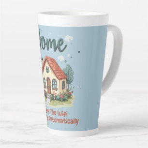 Cosy Cottagecore Home Whimsical House Art Latte Mug