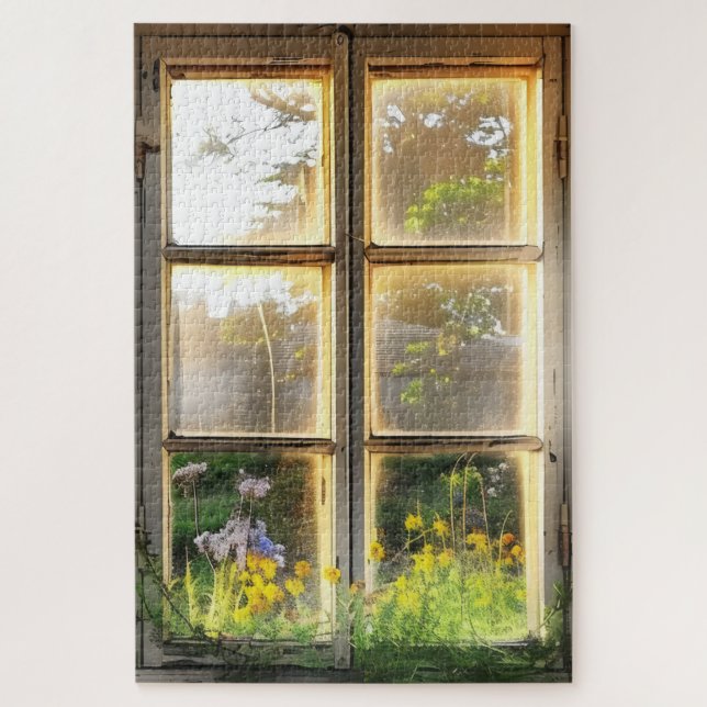 Cosy Countryside Window View Jigsaw Puzzle (Vertical)