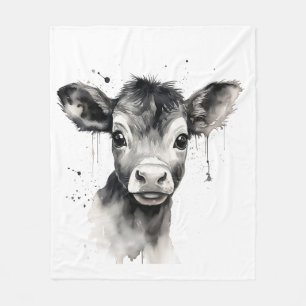 "Cosy Cow" Fleece Blanket - Snuggle Up in Style!