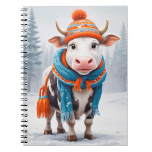 Cosy Cow Winter Notebook