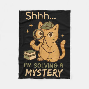 Cosy Crime Club Mystery Reader Bookish Sleuth Gift Fleece Blanket