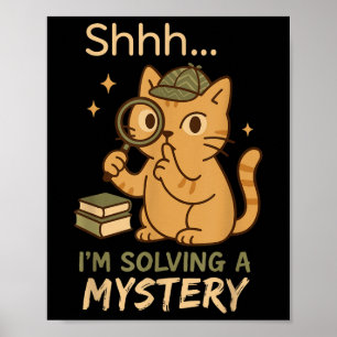 Cosy Crime Club Mystery Reader Bookish Sleuth Gift Poster