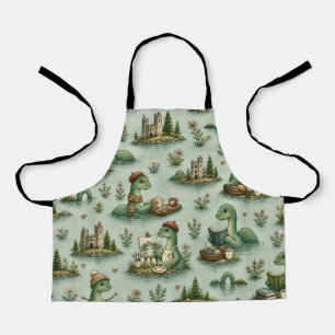 Cosy Cryptids Nessie Loch Ness Monster hobbies Apron