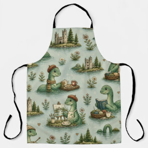 Cosy Cryptids Nessie Loch Ness Monster hobbies Apron