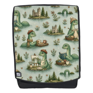 Cosy Cryptids Nessie Loch Ness Monster hobbies  Backpack
