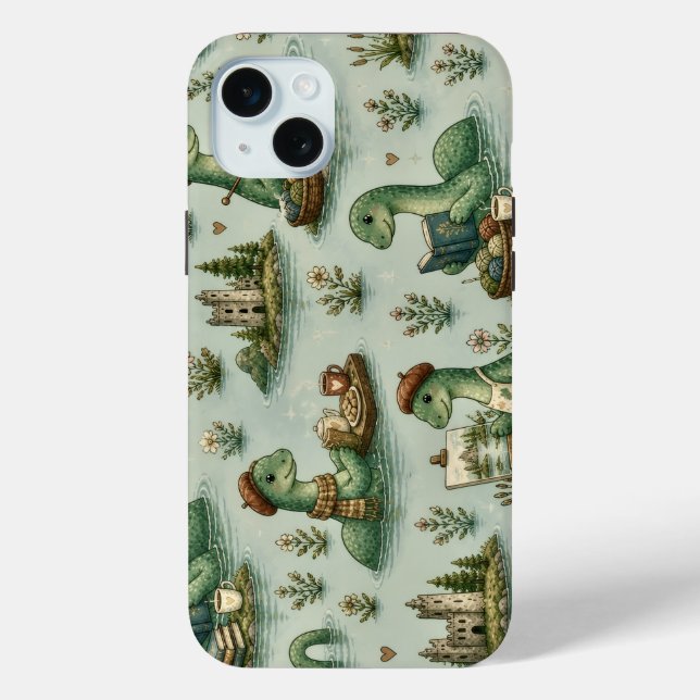 Cosy Cryptids Nessie Loch Ness Monster hobbies  Case-Mate iPhone Case (Back)