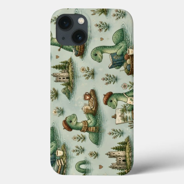 Cosy Cryptids Nessie Loch Ness Monster hobbies  Case-Mate iPhone Case (Back)