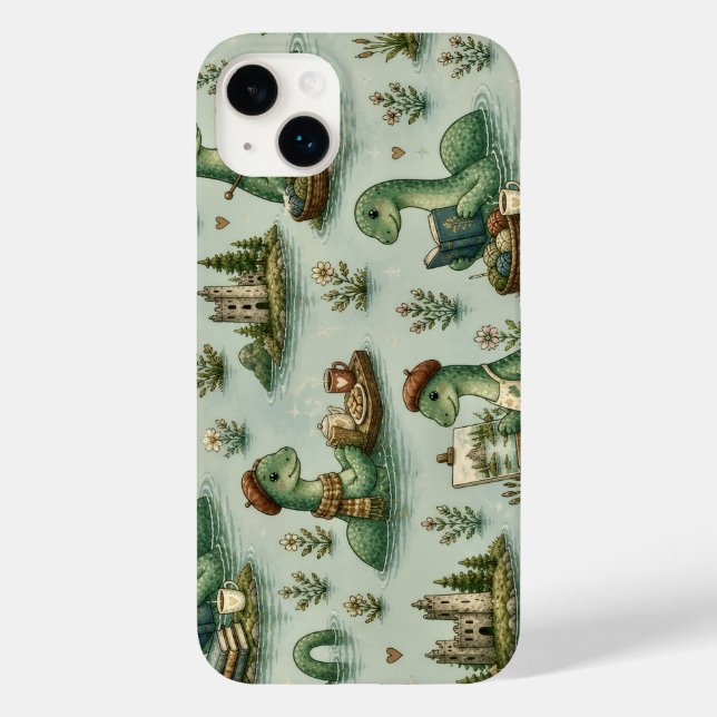Cosy Cryptids Nessie Loch Ness Monster hobbies  Case-Mate iPhone Case (Back)