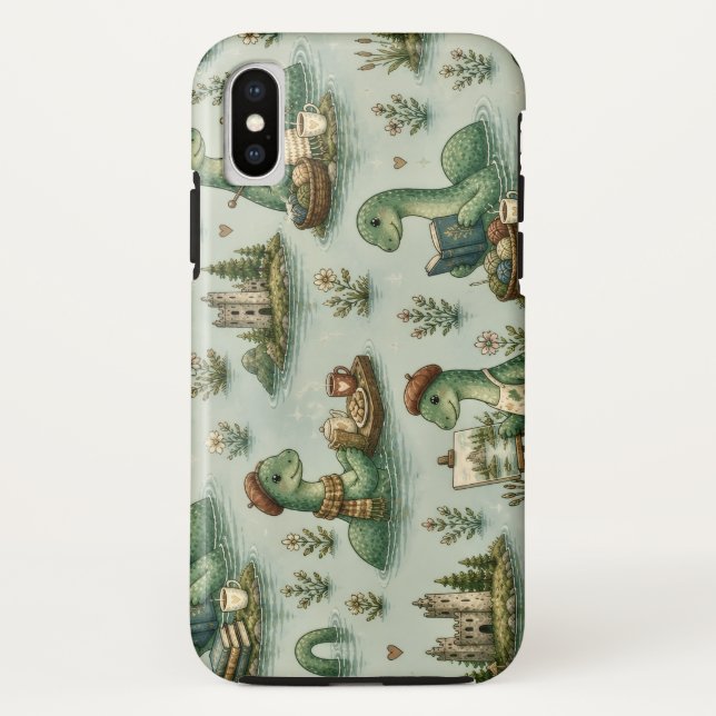 Cosy Cryptids Nessie Loch Ness Monster hobbies  Case-Mate iPhone Case (Back)