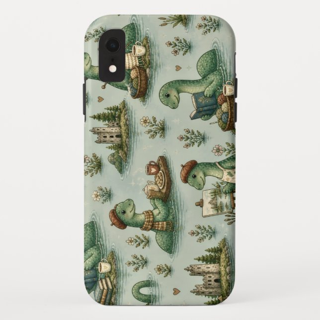 Cosy Cryptids Nessie Loch Ness Monster hobbies  Case-Mate iPhone Case (Back)