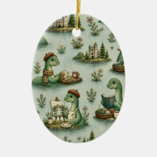 Cosy Cryptids Nessie Loch Ness Monster hobbies Ceramic Ornament