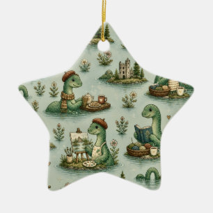 Cosy Cryptids Nessie Loch Ness Monster hobbies Ceramic Ornament